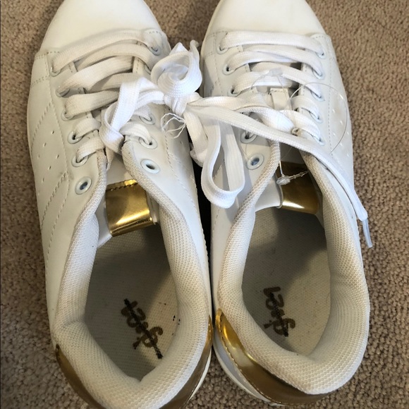 White and gold sneakers - Picture 2 of 2